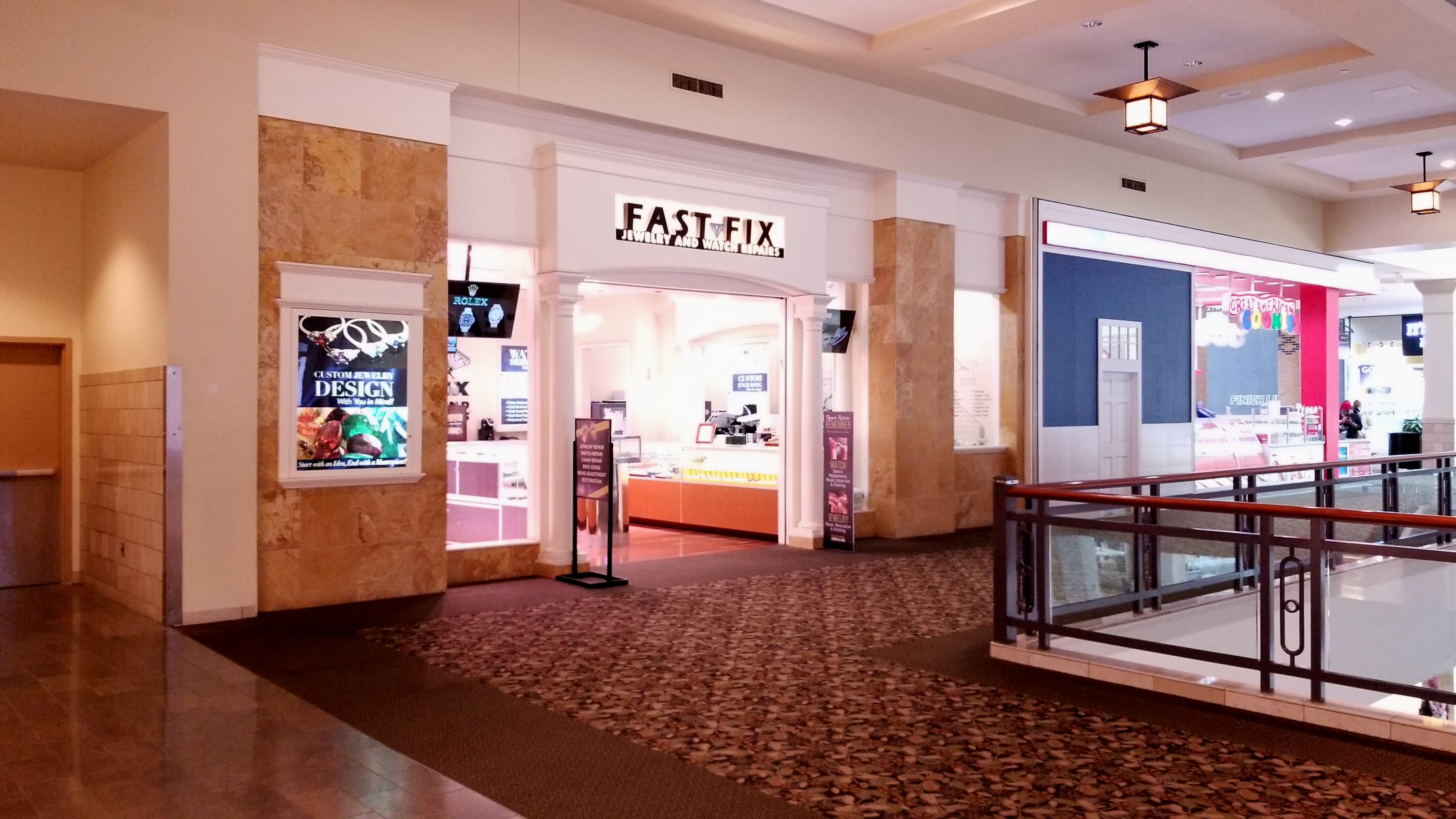 Storefront of Fast Fix Jewelry and Watch Repairs at Mall of Georgia