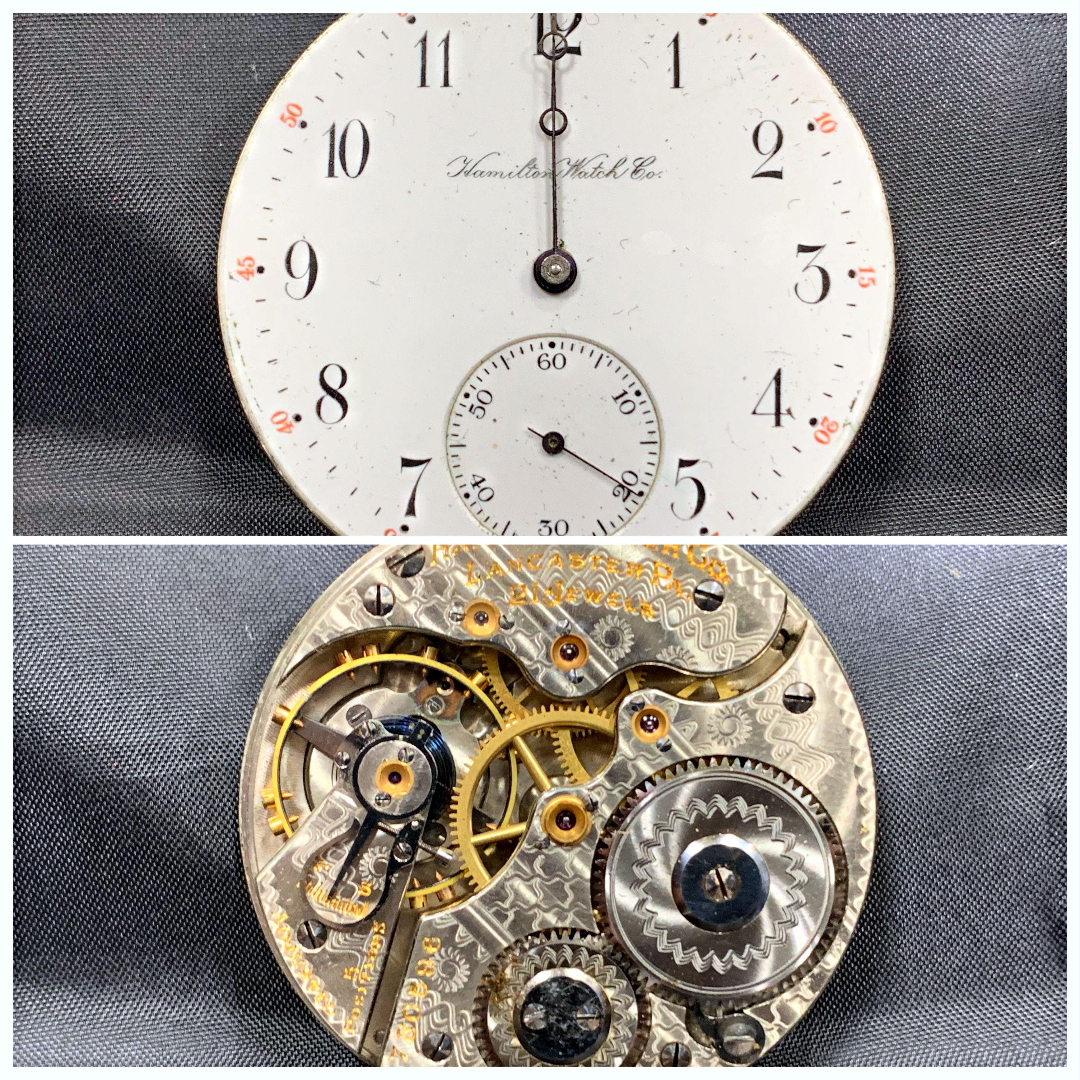 Repaired pocket watch from 1880’s